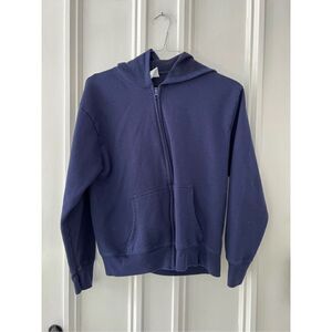 Hanes women’s navy blue hoodie sweatshirt w/ zipper L